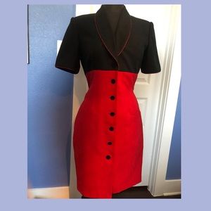 80’s does 40’s Vintage Dress